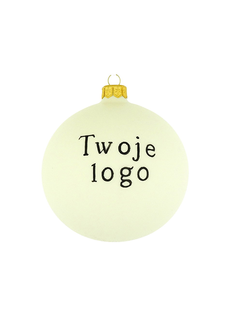 Szklana bombka choinkowa z Twoim LOGO