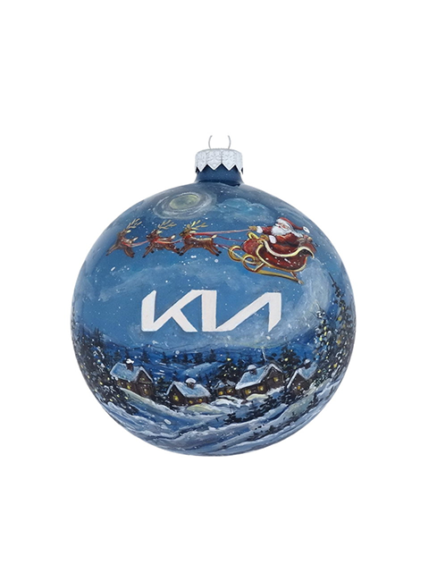 Szklana bombka choinkowa z Twoim LOGO i MOTYWEM