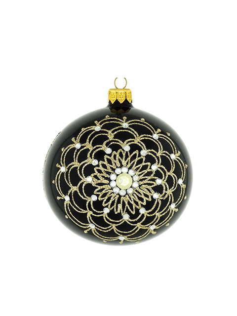 Szklana bombka choinkowa z Twoim LOGO i ORNAMENTEM